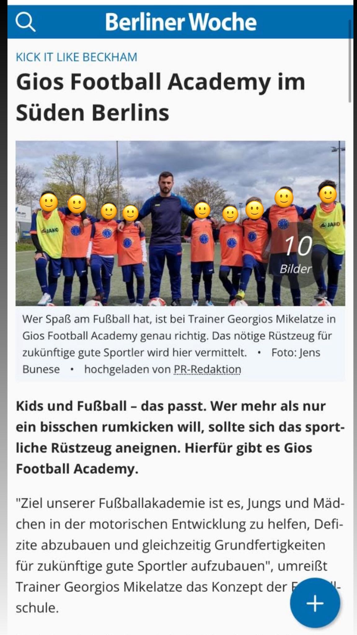 Bericht in der Berliner Woche